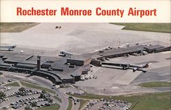 Rochester Monroe County Airport Postcard