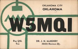 W5MQI Oklahoma City, OK Postcard Postcard Postcard