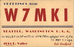 W7MKI Seattle, WA Postcard Postcard Postcard