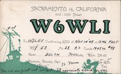 W6WLI Postcard