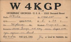 W4KGP - Jim Parker Postcard