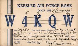 W5QCM Keesler Air Force Base Biloxi, MS Postcard Postcard Postcard