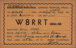 W8RRT Grand Rapids, MI Postcard Postcard Postcard