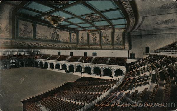 Interior of auditorium St. Paul, MN Postcard