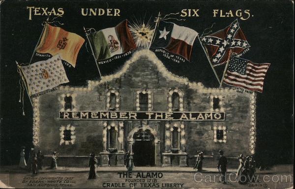 Remember the Alamo - Texas Under Six Flags San Antonio, TX Postcard