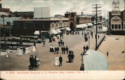 Boardwalk Showing U.S. Weather Map Postcard