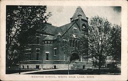 Webster School, White Bear Lake, Minn. Postcard