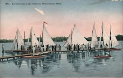 Yacht Docks, Lake Calhoun Postcard