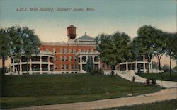 Main Building, Soldiers' Home Postcard