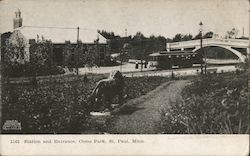 Station and Entrance, Como Park St. Paul, MN Postcard Postcard Postcard