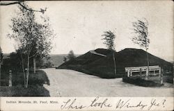 Indian Mounds Postcard