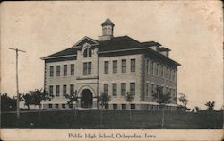 Public High School Ocheyedan, IA Postcard Postcard Postcard