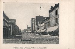 Phillips Ave - Principal Street in Sioux Falls Postcard