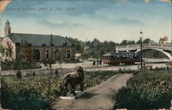 Entrance to Como Park Postcard