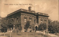 Public Library & City Hall Postcard