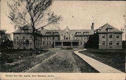 Home for the Aged Des Moines, IA Postcard Postcard Postcard