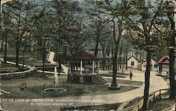 Center View of Spring Park Surrounding Main Spring Postcard