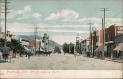 Riverside, Cal. 8th St. Looking North California Postcard Postcard Postcard