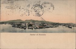 Harbor of Honolulu Hawaii Postcard Postcard Postcard