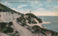 Diamond Head and Lighthouse Postcard