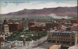 Bird's Eye View El Paso, TX Postcard Postcard Postcard