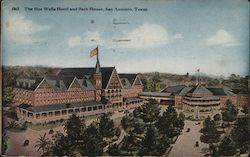 The Hot Wells Hotel and Bath House Postcard