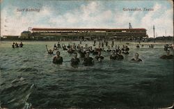 Surf Bathing Galveston, TX Postcard Postcard Postcard