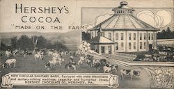 Hershey's Cocoa "Made on the farm" Pennsylvania Postcard Postcard Postcard