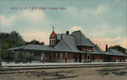 Chicago, Rock Island and Pacific Depot Postcard