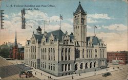 U.S. Federal Building and Post Office Omaha, NE Postcard Postcard Postcard