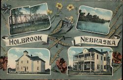 Scenes in Holbrook Nebraska Postcard Postcard Postcard