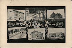 Greetings From Alliance, Nebr. Nebraska Postcard Postcard Postcard