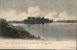 Island Park from Down the aumee River Postcard