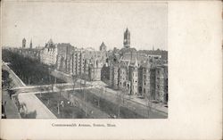 Commonwealth Avenue Boston, MA Postcard Postcard Postcard