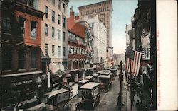 Newspaper Row, Washington St. Boston, MA Postcard Postcard Postcard