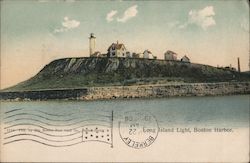 Long Island Light, Boston Harbor Massachusetts Postcard Postcard Postcard