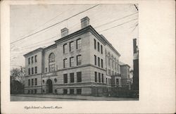 High School Lowell, MA Postcard Postcard Postcard