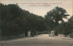 South St. Entrance, Arnold Arboretum and Hemlock Hill and Gourge Postcard