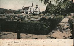 Garden and Residence of Paul de Longpre Hollywood, CA Postcard Postcard Postcard