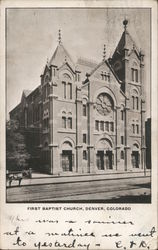 First Baptist Church Postcard