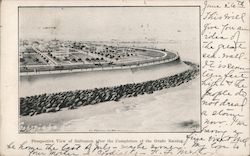 Prospective View of Galveston after the Completion of Grade Raising Texas Postcard Postcard Postcard