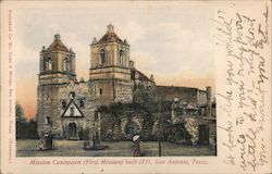 Mission Concepcion (First Mission) Built 1731 Postcard