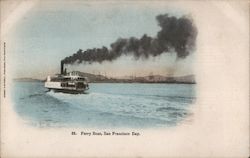 Ferry Boat, San Francisco Bay California Postcard Postcard Postcard