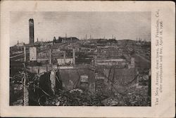 Van Ness Avenue, Downtown San Francisco California 1906 San Francisco Earthquake Postcard Postcard Postcard