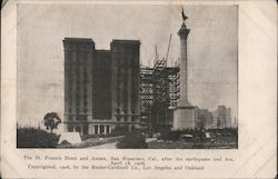 The St. Francis Hotel and Annex San Francisco, CA 1906 San Francisco Earthquake Postcard Postcard Postcard