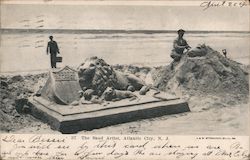 The Sand Artist Atlantic City, NJ Postcard Postcard Postcard