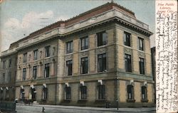 Free Public Library Jersey City, NJ Postcard Postcard Postcard