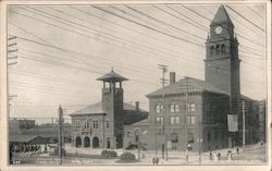 Fire Dept. and City Hall Atlantic City, NJ Postcard Postcard Postcard