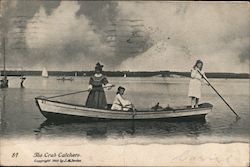 The Crab Catchers Women Postcard Postcard Postcard