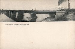 Wabash River Bridge Terre Haute, IN Postcard Postcard Postcard